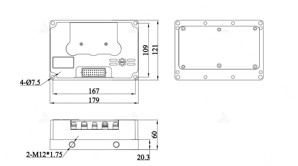 Fardriver Controller, ND72680, 72V, 4-6kw - detail 6