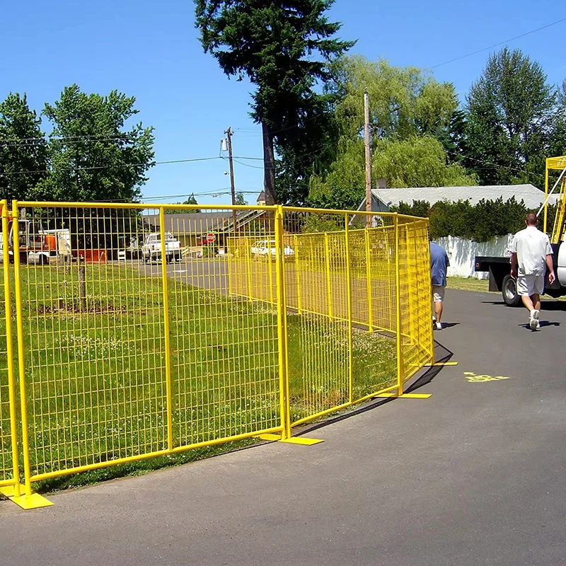 Eco Friendly Building Galvanized Fence Removable Temporary Fence Panel Hot Sale Custom Pvc Canada Temporary Fence for Event