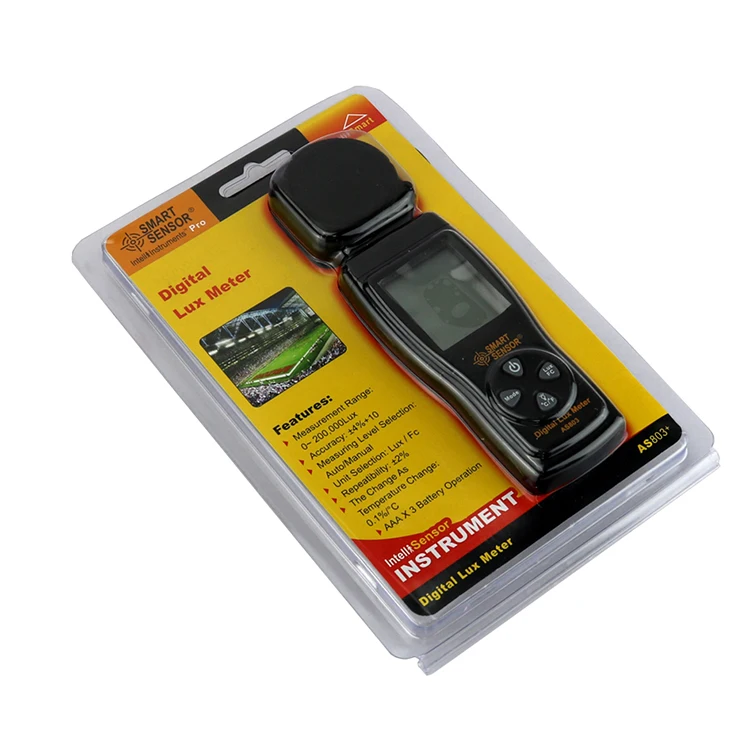 Misuratore Di Luminosità AS803 - Luxmetro Digitale 1-200000 Lux Con Termometro - Per Interni, Esterni E Fari Auto - Foto 9