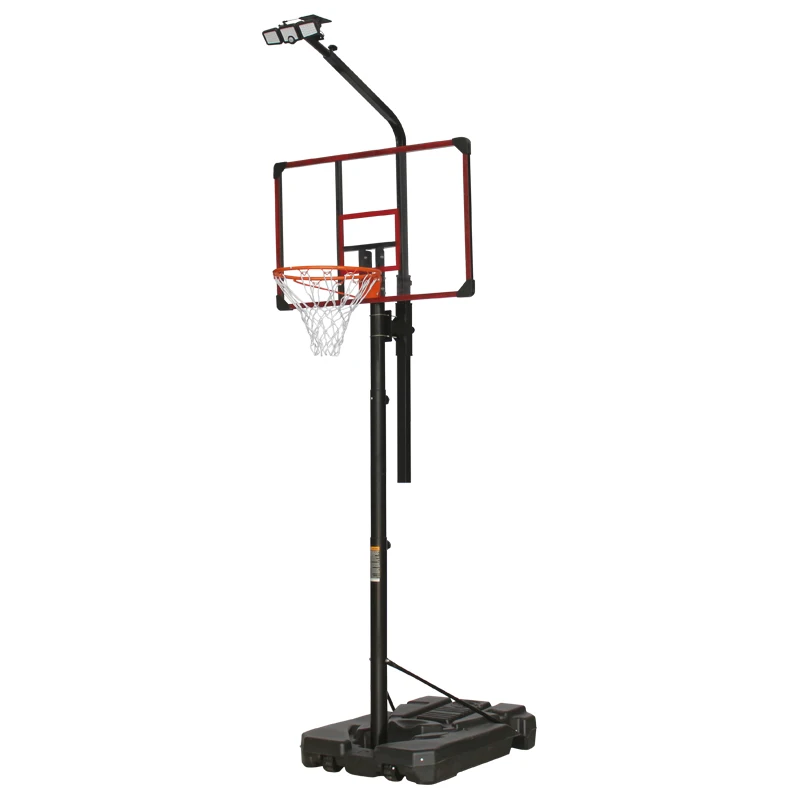 New Style LED Basketball Hoop Light Illuminates Backboard, Rim, and Court,Easy Fold Net System Quickly Installs Basketball Hoop