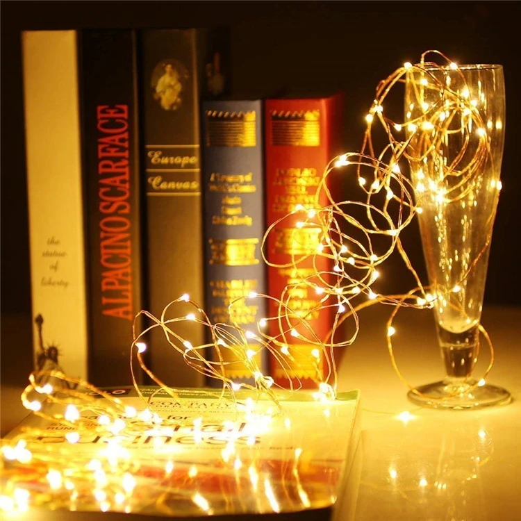 LED Copper Wire String Light Indoor/Outdoor Micro Mini Fairy Christmas Holiday Festival Decorative Product Holiday Lighting