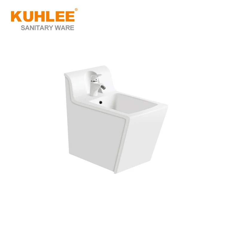 Wholesale Complete Square Sanitary Ware Toilet sets Bathroom Peeping Chinese WC Toilet With Sinks Bidet Sets