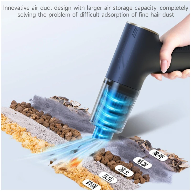12000pa Portable Mini Vacuum Cleaner Car Vacuum Cleaner 4-in-1 Handheld Vacuum Cleaner 120w Brushless Vacuum Cleaner - view 5