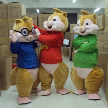 2025 Mascot Squirrels Cartoon Doll Cosplay Costume Walking Suit Chipmunk Holiday Christmas Party Outdoor for Adults