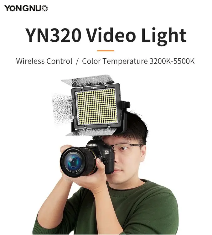 YONGNUO YN320 LED Video Light - 3200-5500K for DSLR摄影