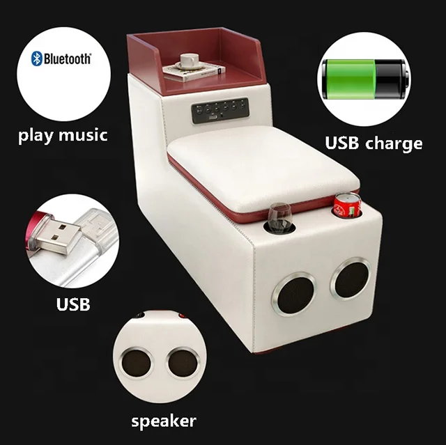 Dedao Factory Modern Design Sofa Multifunctional Adjustable Height USB Interface U Shape Leather Living Room Sofa Set Furniture