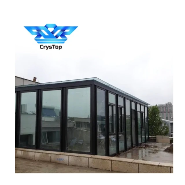 Decorative balcony roof dome glass house sunroom design construction privacy glass