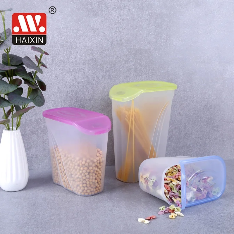 Haixing Factory Wholesale 1L Storage Small Plastic Canister Food Container
