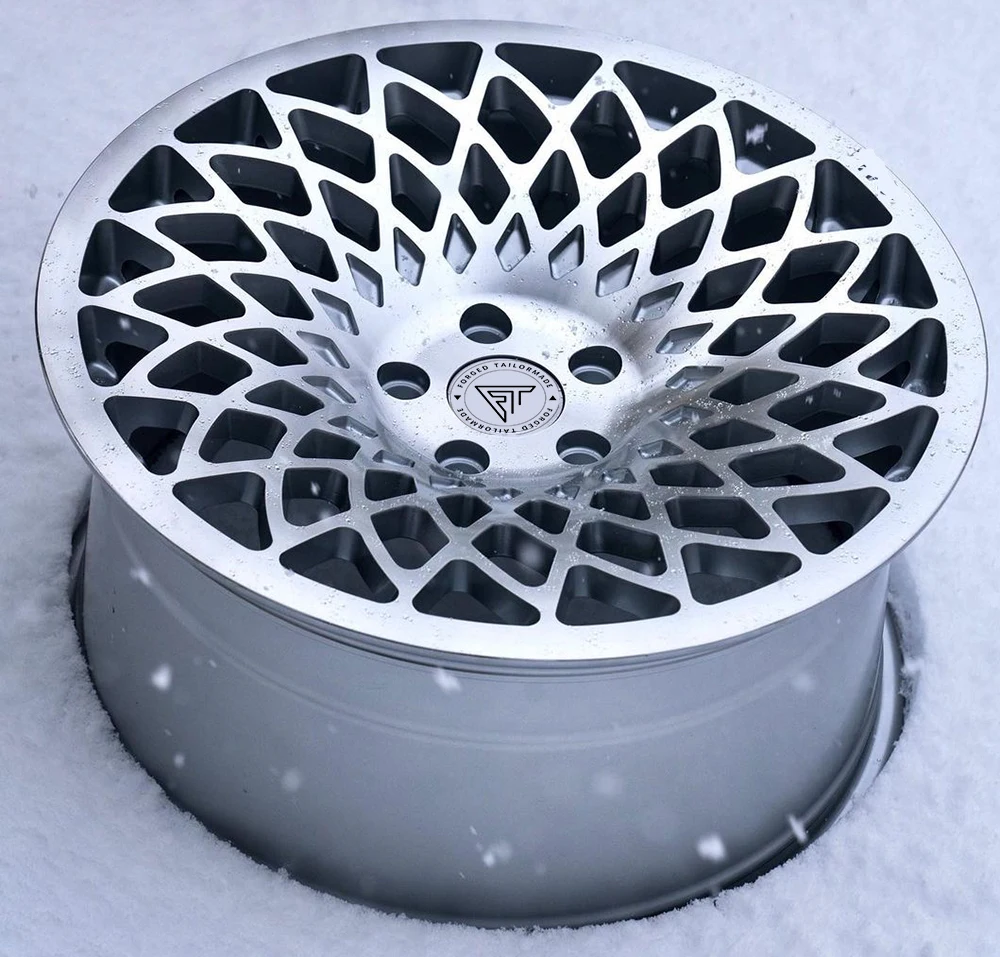 Silver Machine Face Deep Concave Monoblock Forged Wheels