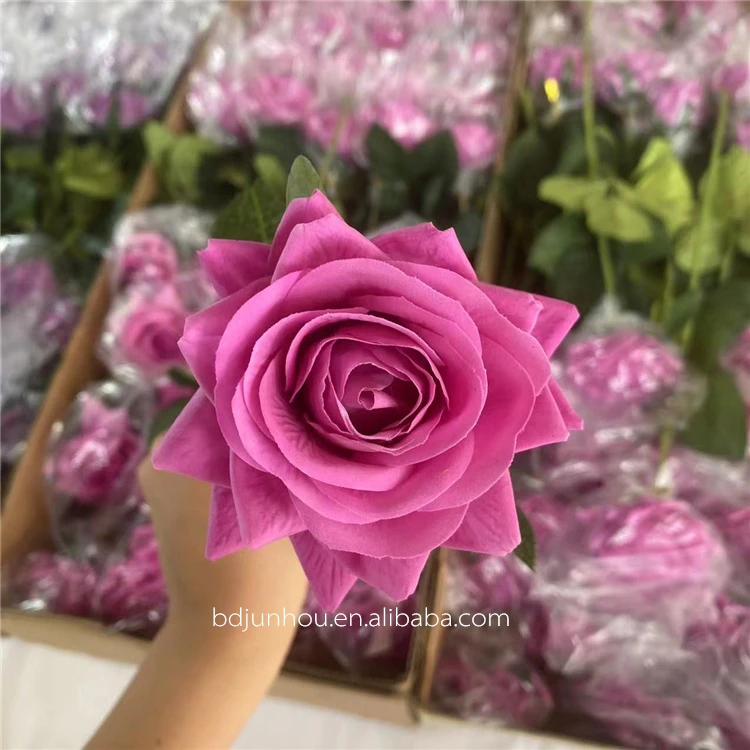 Real Touch Artificial Flower Roses Wedding Decoration Rose Latex Roses