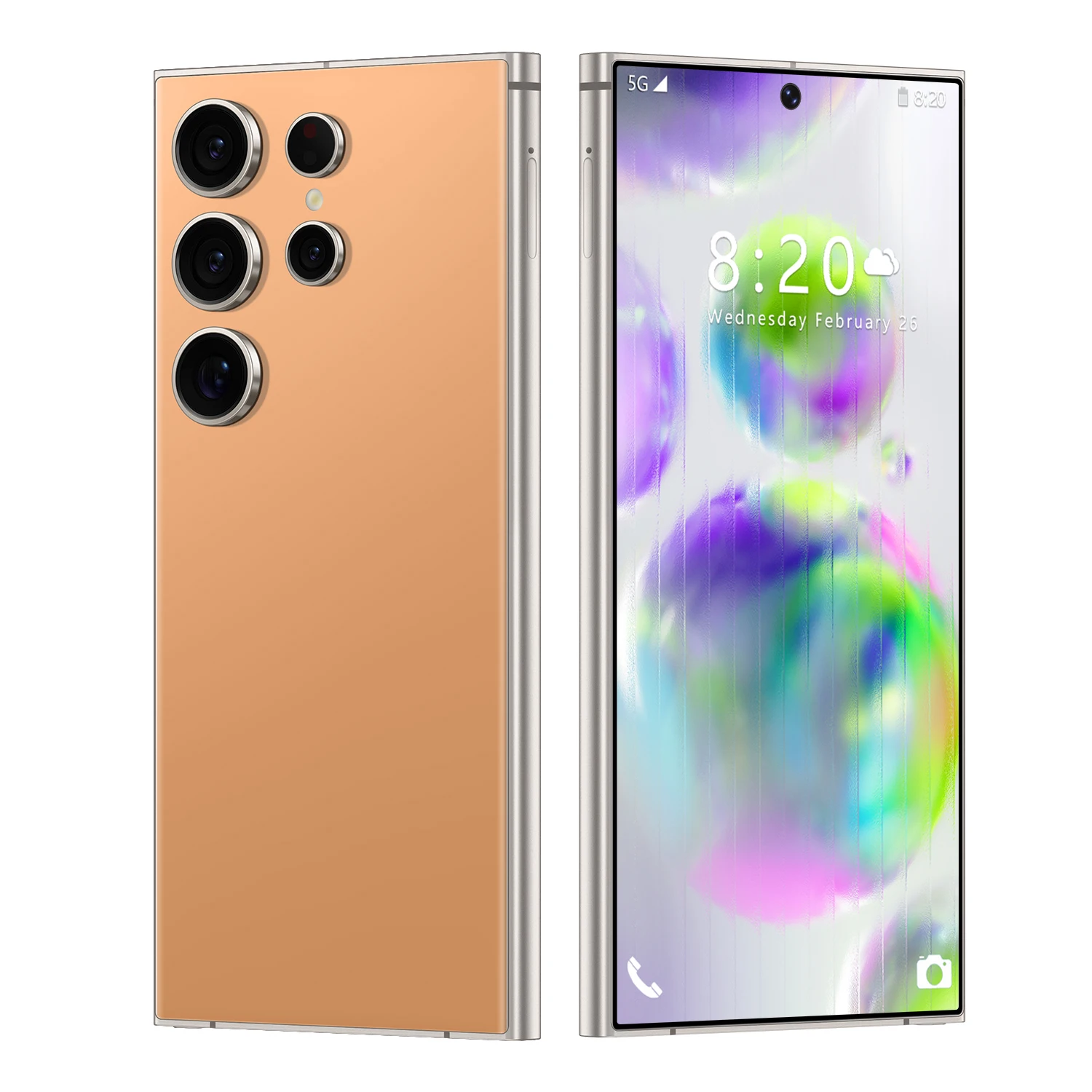 Small Size Touch Screen Phone Smartphone S24 ultra 4GB+128GB Cellphone with Dual Sim Cards HD Camera Clear Images 6g Mobilephone