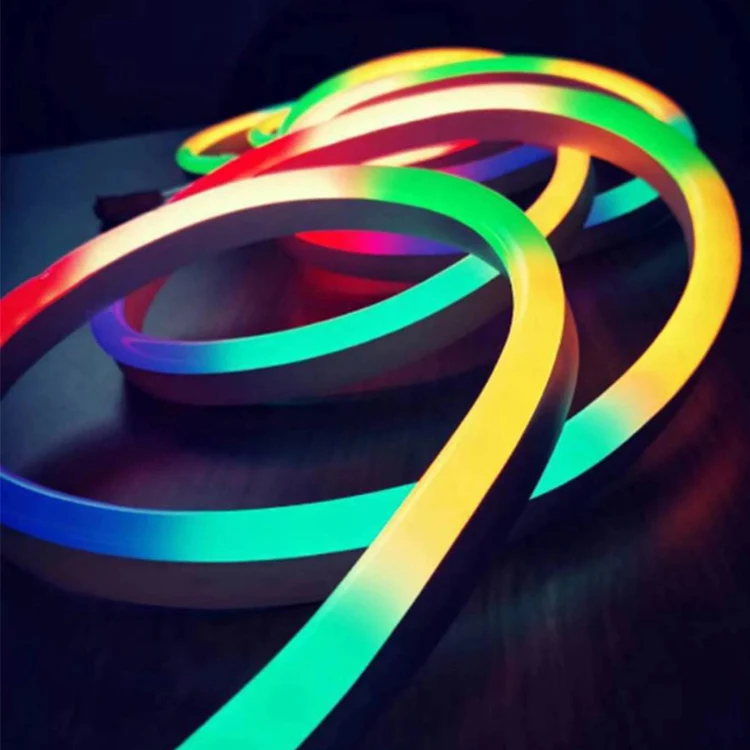 Shenzhen Factory Soft  Flexible LED Light Strip Neon Light Addressable RGBW Led Neon Flex Light Strips