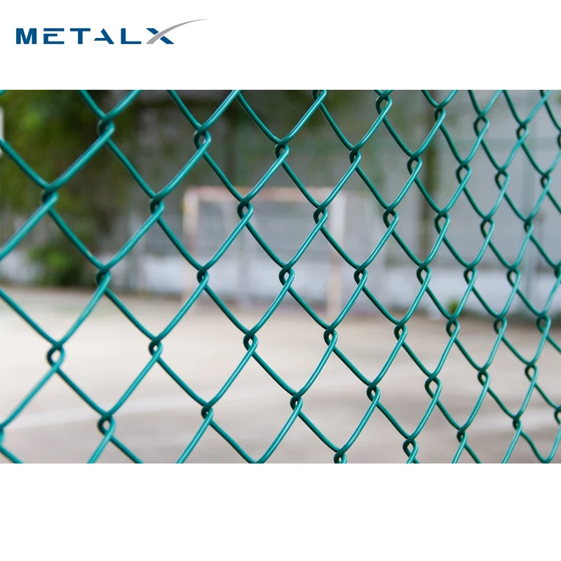Galvanized Steel 6 X 50 Feet Chain Link Fence Fabric 12.5-AW Gauge