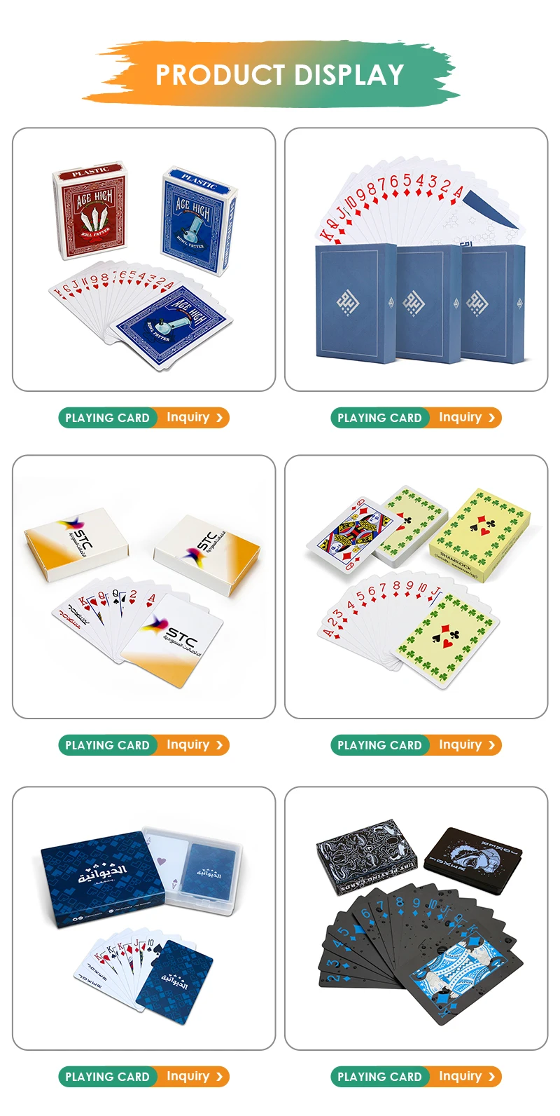 Hot Sale 280gsm Blue Core Playing Card Sheetsmanufacturer Custom Poker