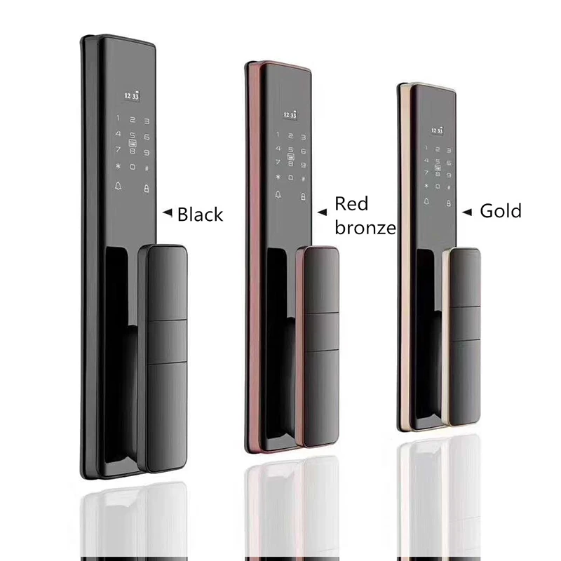 Automatic S912 Smart Locks Tuya Smart Wifi Electronic Door Lock Fingerprint Password Keyless Card Smart Wifi Digital Door Lock