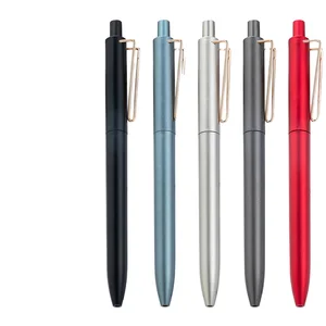 Business Office Gift Ballpoint Pen with Multi-Color Spray Printing Logo Plastic Material New Signature Pen