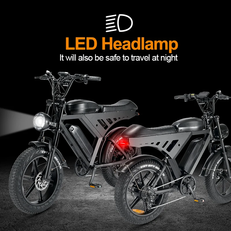 Eu Us Warehouse V30 Cheap Electric Bicycle Electric Sport Bike Mountain Electric Fat Tire Ebike