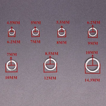 Packaged 6.2mm-14.3mm Polished Hight Quality 304 Stainless Steel Fishing Tackle Accessories Spilt Rings – Lure – view 3
