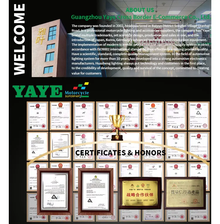 YAYE 5.75 Inch GN125 LED Motorcycle Headlight with High Thermal Conductivity Aluminum Shell and Semi-Assembly Design