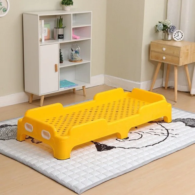 Lit De Sieste Empilable Portable Tout-Petit – Chaise Longue Enfant Jaune – Lit De Repos King Size Pour Crèche, Maison