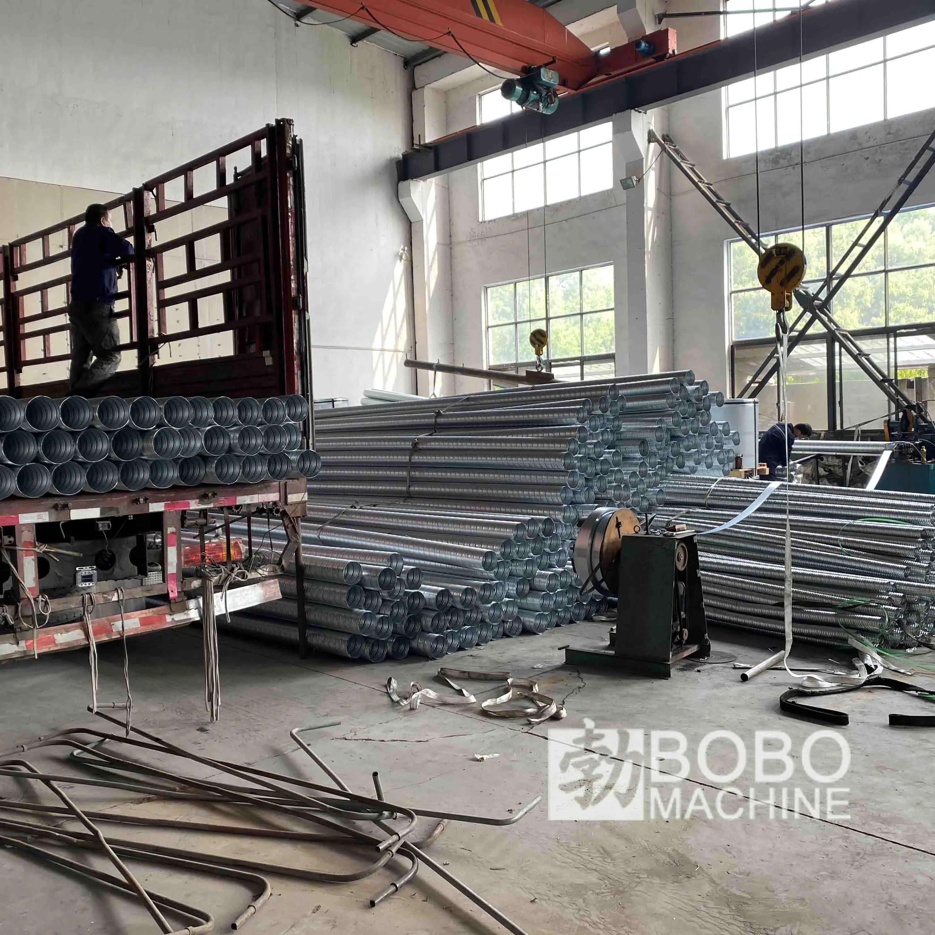 Galvanized Spiral Corrugated Posttension Duct Making Machine Buy