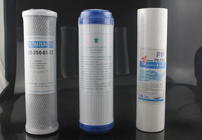 high quality PP+GAC+CTO 10 inch pp filter Can remove large particles in the water filters Removal of chlorine filter element