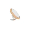 Silver stand, natural wood-colored mirror, model: Y22146BS