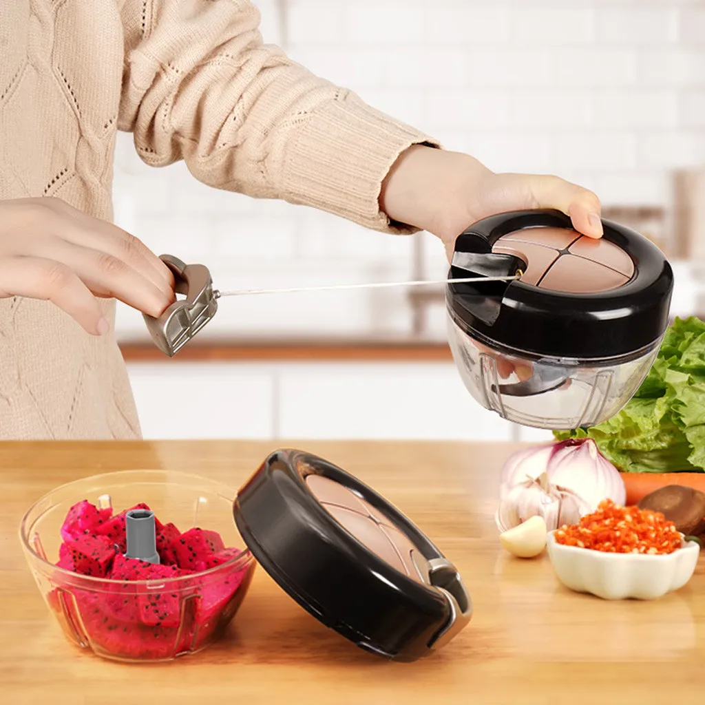 Kitchen Hand Chopper Manual Rope Food Processor Fruit Vegetable