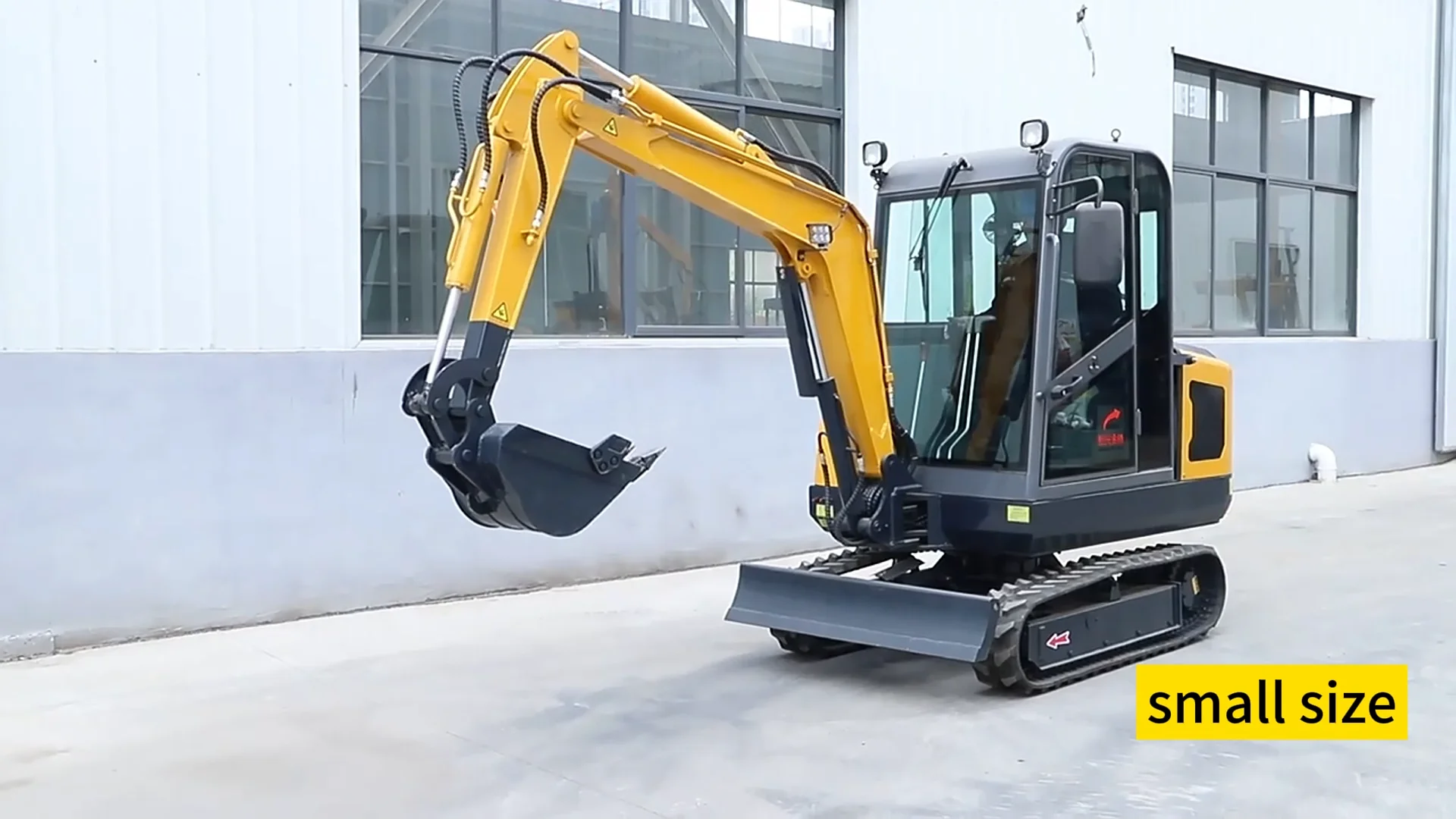 Good Quality Cheap Excavator With Rubber Track Mini Excavator Garden 1t