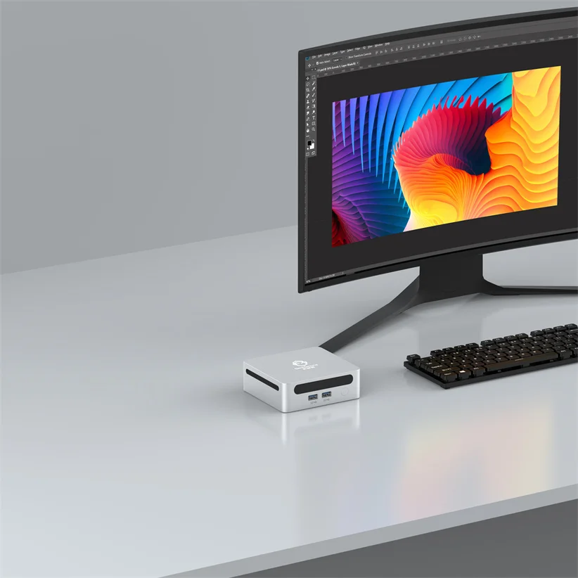 Genmachine Mini PC Ren4000 4700U AMD Ryzen7 Gaming PC