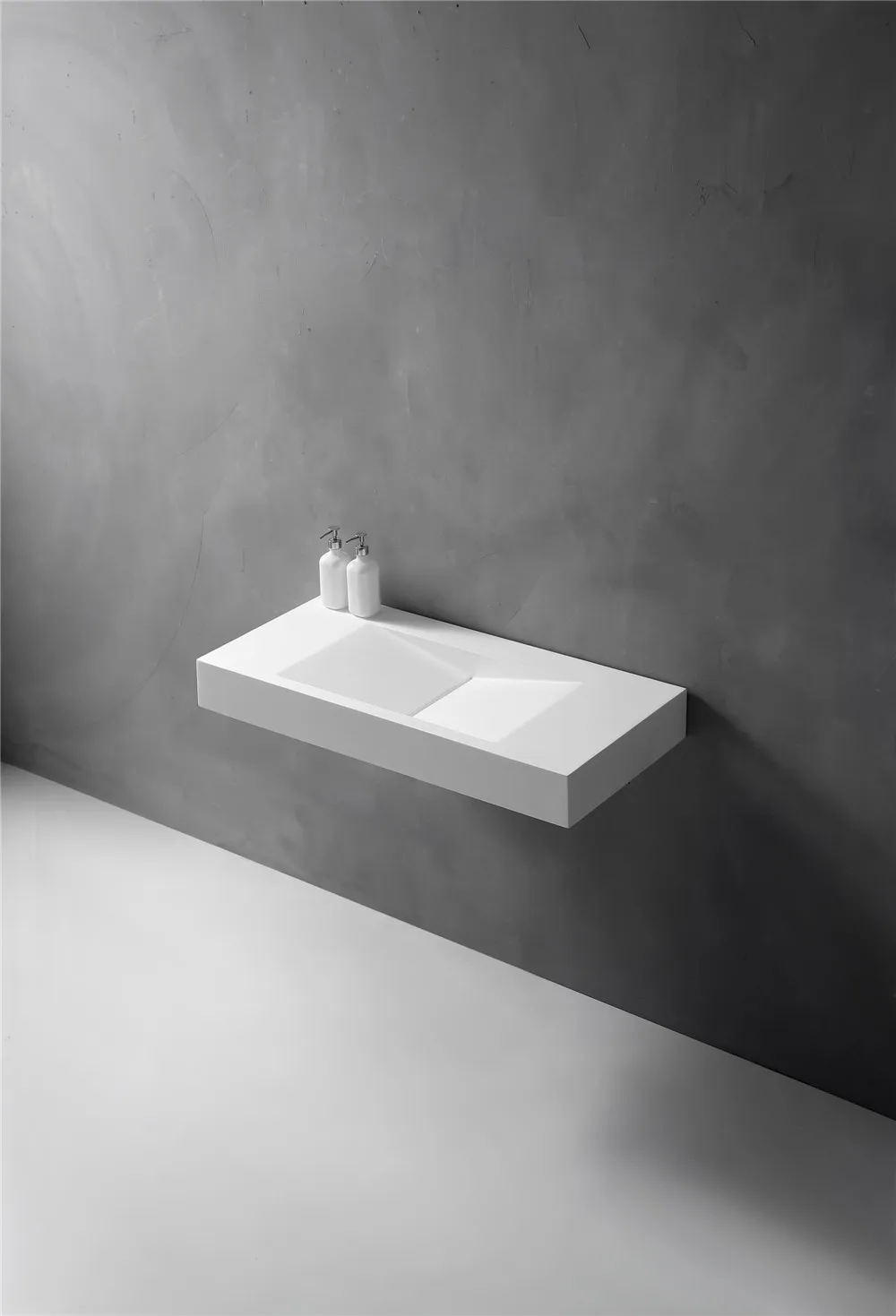 CK2028 Countertop Sinks Type and Single Hole Resin Stone Wall Mount Basin