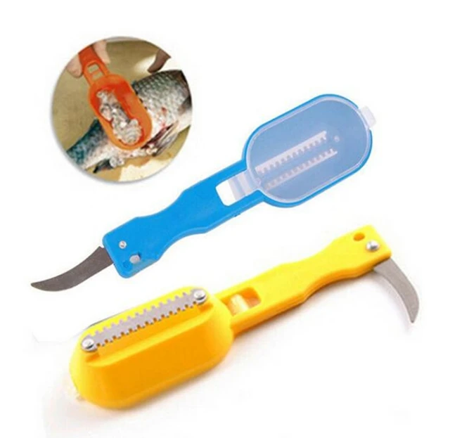 Fish Skin Brush Scraping Fishing Scale Brush Kitchen Accessories Fish Knife Cleaning Peeler Kitchen Gadgets Useful Scraper