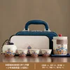 Ru kiln sea wave ancient rhyme pot 3 cups, bucket cup tea jar, s
