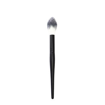 Ahyee 1PC Blush Brush Makeup Wooden handle custom multifunctional  Black Makeup Tool Cosmetic brush Private Label