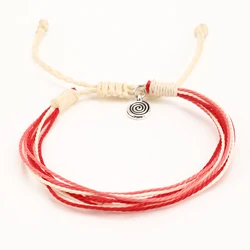 Bracciale uncinetto e perline rosse fatto a mano - Gioielli - Brac