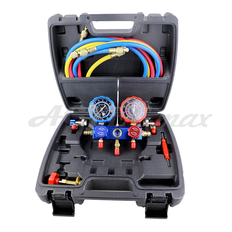 Actecmax Air Conditioning Tool Kit R134a Manifold Gauge Set Ac.137.050