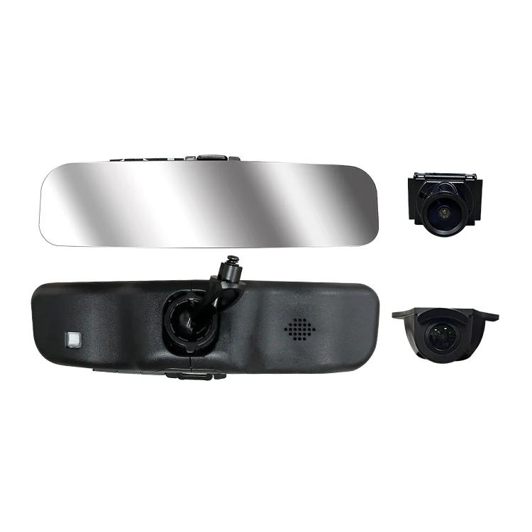 جهاز تسجيل فيديو مزدوج العدسة للسيارة مع خاصية CarPlay بشاشة لمس على مرآة الرؤية الخلفية، مقاسات الشاشة: ٨,٢ بوصة / ٩,٢ بوصة / ٩,٦ بوصة / ٩,٦٦ بوصة، كاميرا لوحة قيادة تعمل بتقنية LVDS، تسجيل حلقي ذكي مع دعم واي فاي وبلوتوث