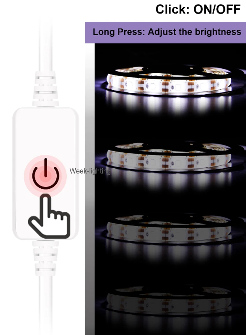 Usb Led Strip Light 5v Self Adhesive Usb 2835 Smd Rgb Led Strip Light