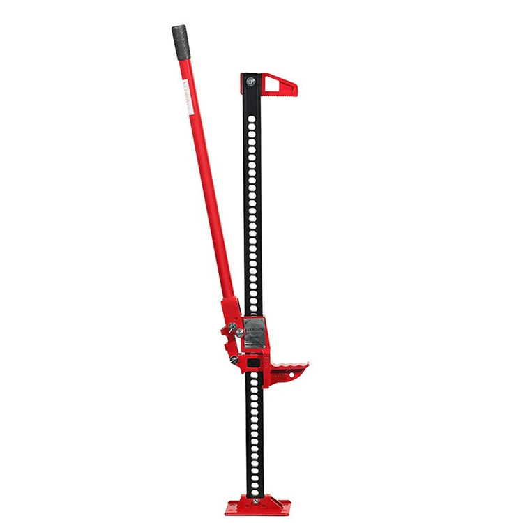 Portable 4X4 Off Road Recover Hi Adjustable Farm Jack 33" 48" Black Cast and Steel Lift Jack