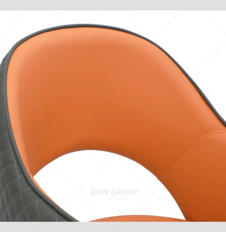 Contemporary Design White Wax Wood Dining Chairs with PU Leather Soft Pack Restaurant Hotel Use Living Room Bedroom Hall