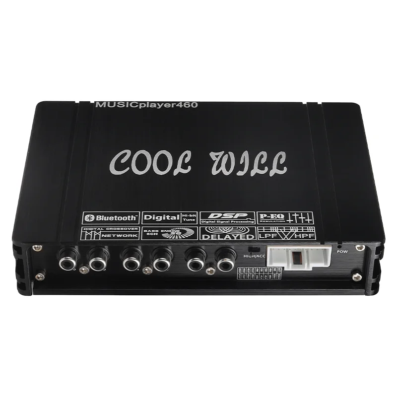 New Design Bluetooth 4 Channel Car Audio Dsp 4 In 6 Out Amplifier