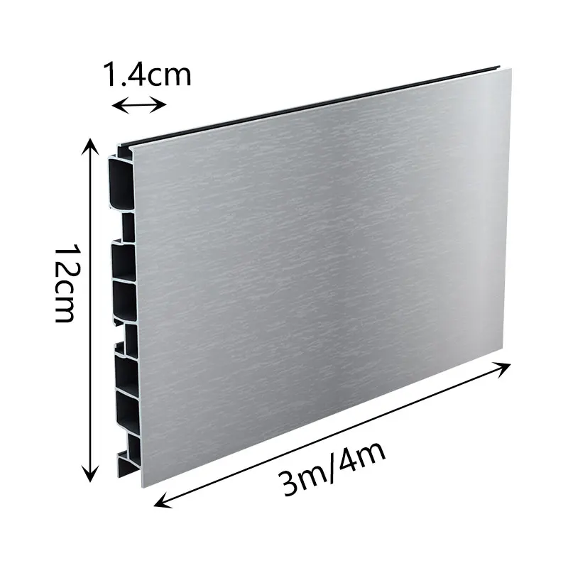 Alibaba.com: 10mm 12mm 15mm Black Silver Aluminum Foil PVC Cabinet ...