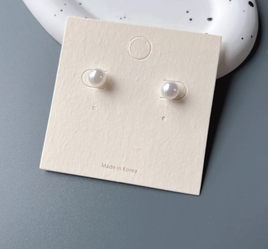 High End Jewelry Cardboard Customized Jewelry Packaging Earring Card Hair Clip Necklace Card