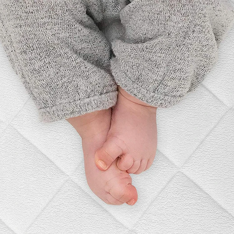 Матрас Banmboo для кроватки, удобный дышащий супер мягкий водонепроницаемый махровый хлопок, машинная стирка