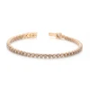 Real solid 14k gold lab diamond bracelet