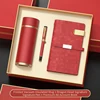 Red  Thermos + pen + notebook 3pcs set