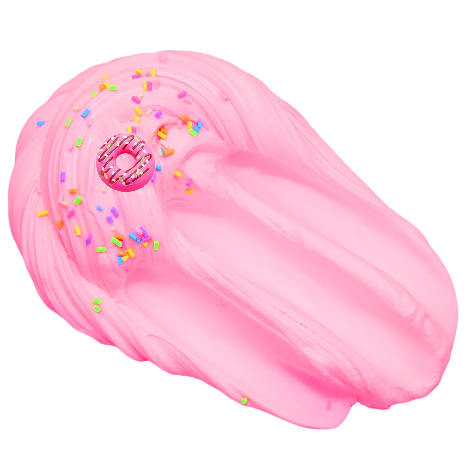 Масло мороженое Slime розовый 6 видов цветов пушистые