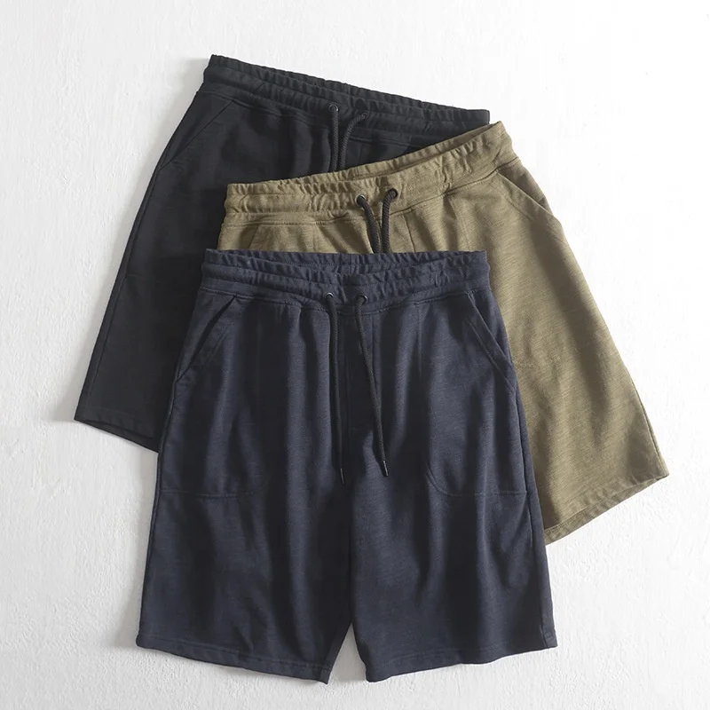 JL0317 Professional Wholesale Blank Sweat Shorts Solid Color Casual Men’s Shorts Men Sweat Shorts for Men