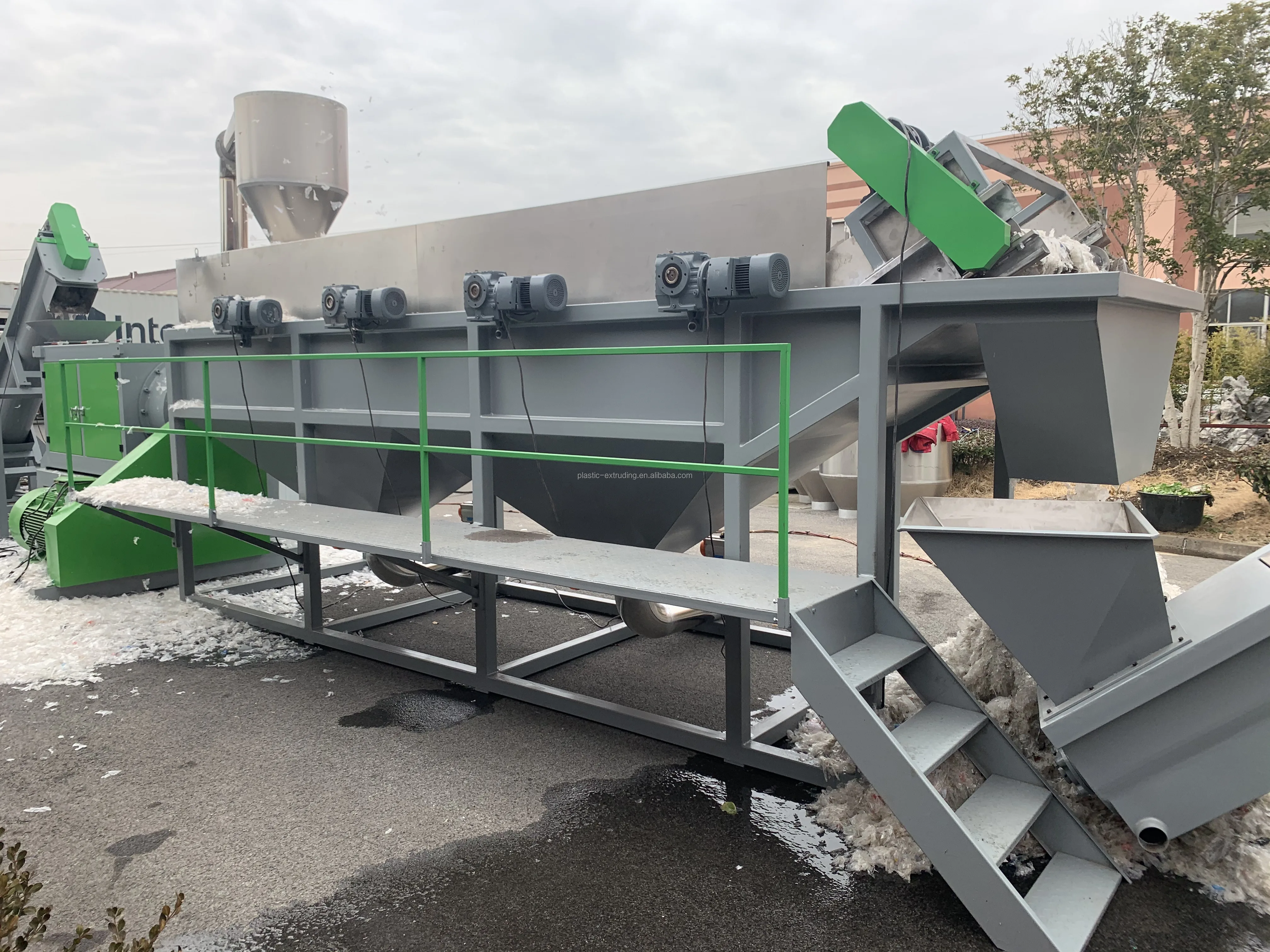 Полностью автоматическая машина для переработки полипропиленовых и полиэтиленовых отходов