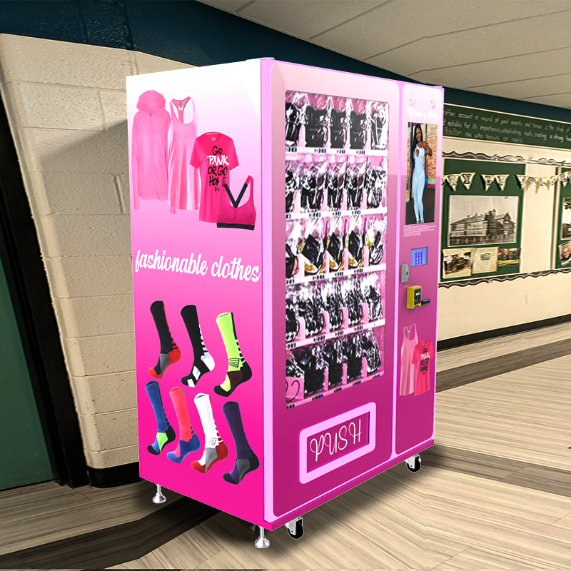 Electronic Touch Screen Clothes Vending Machine Automatic Clothing Vending Machine with Advertising Screen